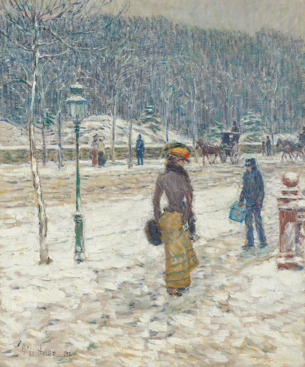 Ulica Nowy Jork, 1902. autorstwa Frederick Childe Hassam