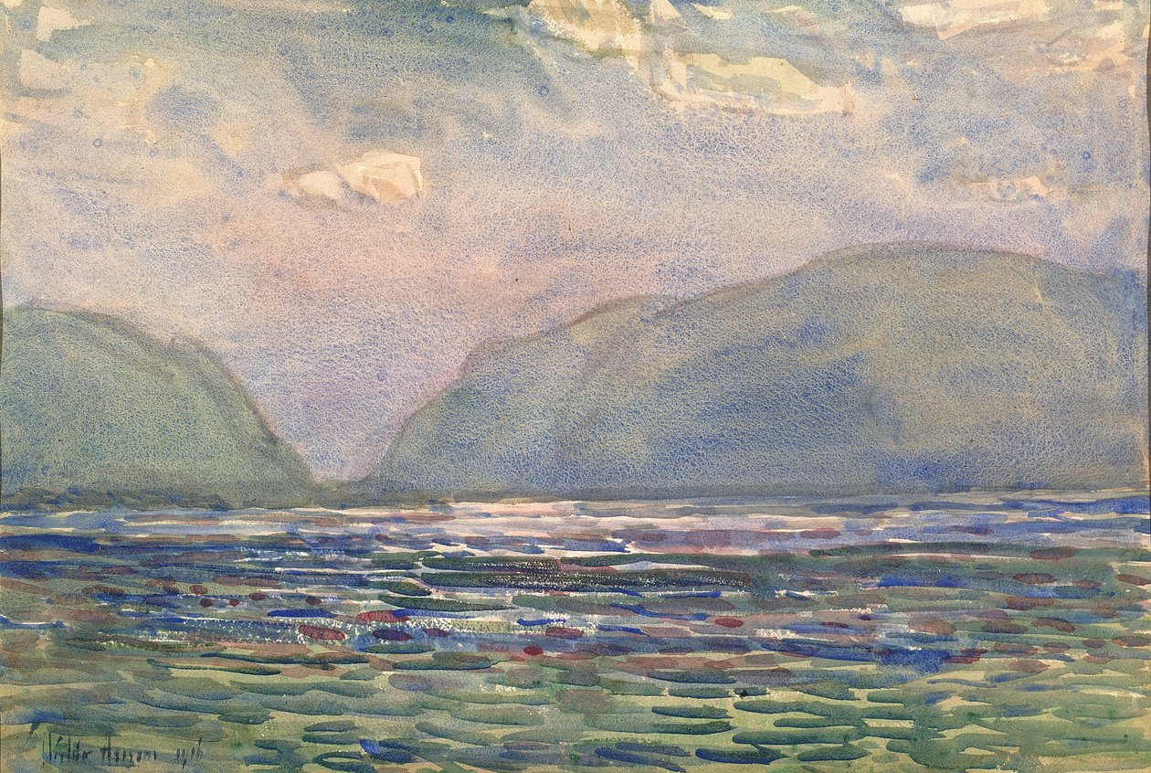 Południe nad Newburgh, 1916. autorstwa Frederick Childe Hassam