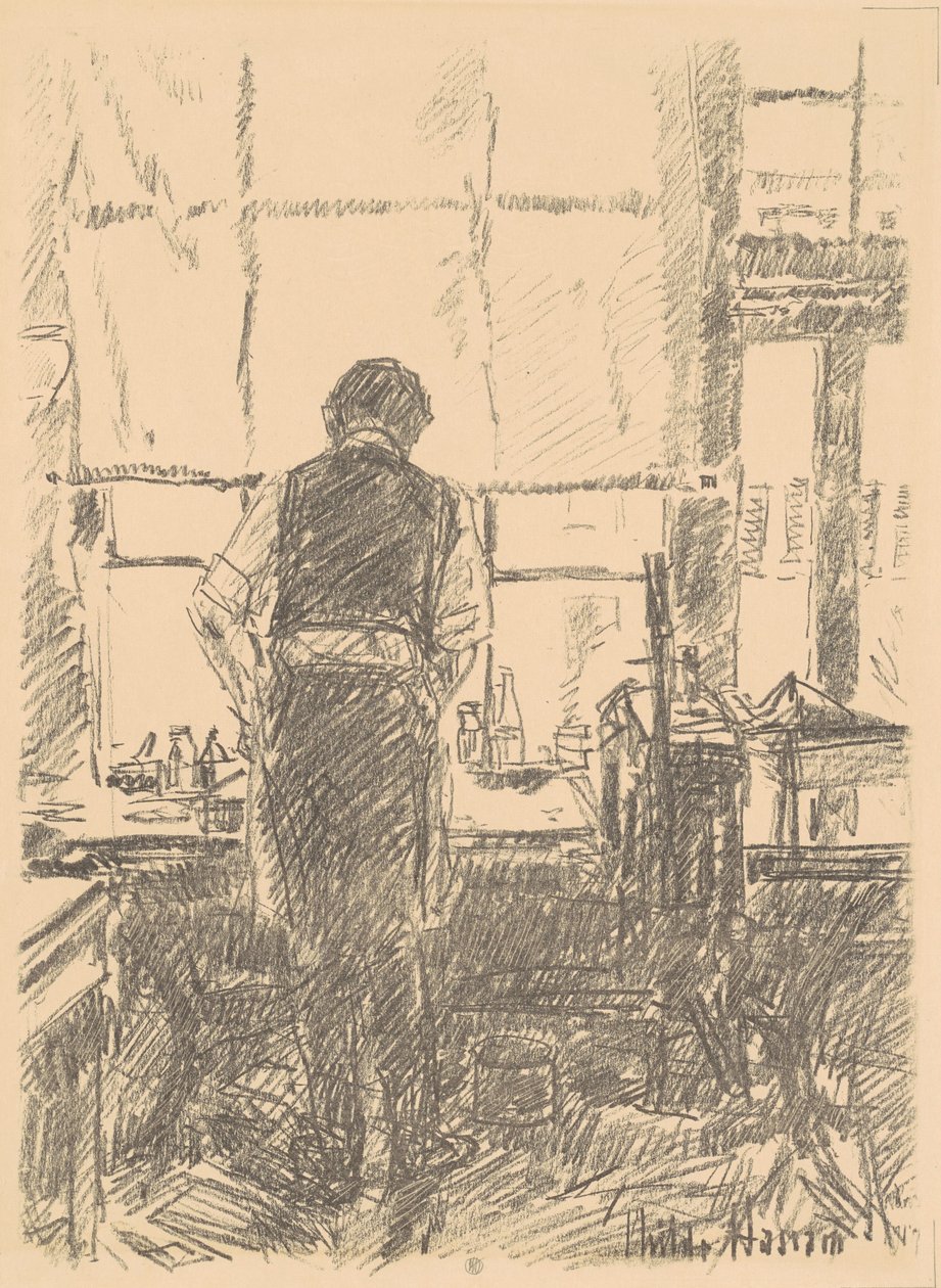 Portret Josepha Pennella, 1917. autorstwa Frederick Childe Hassam