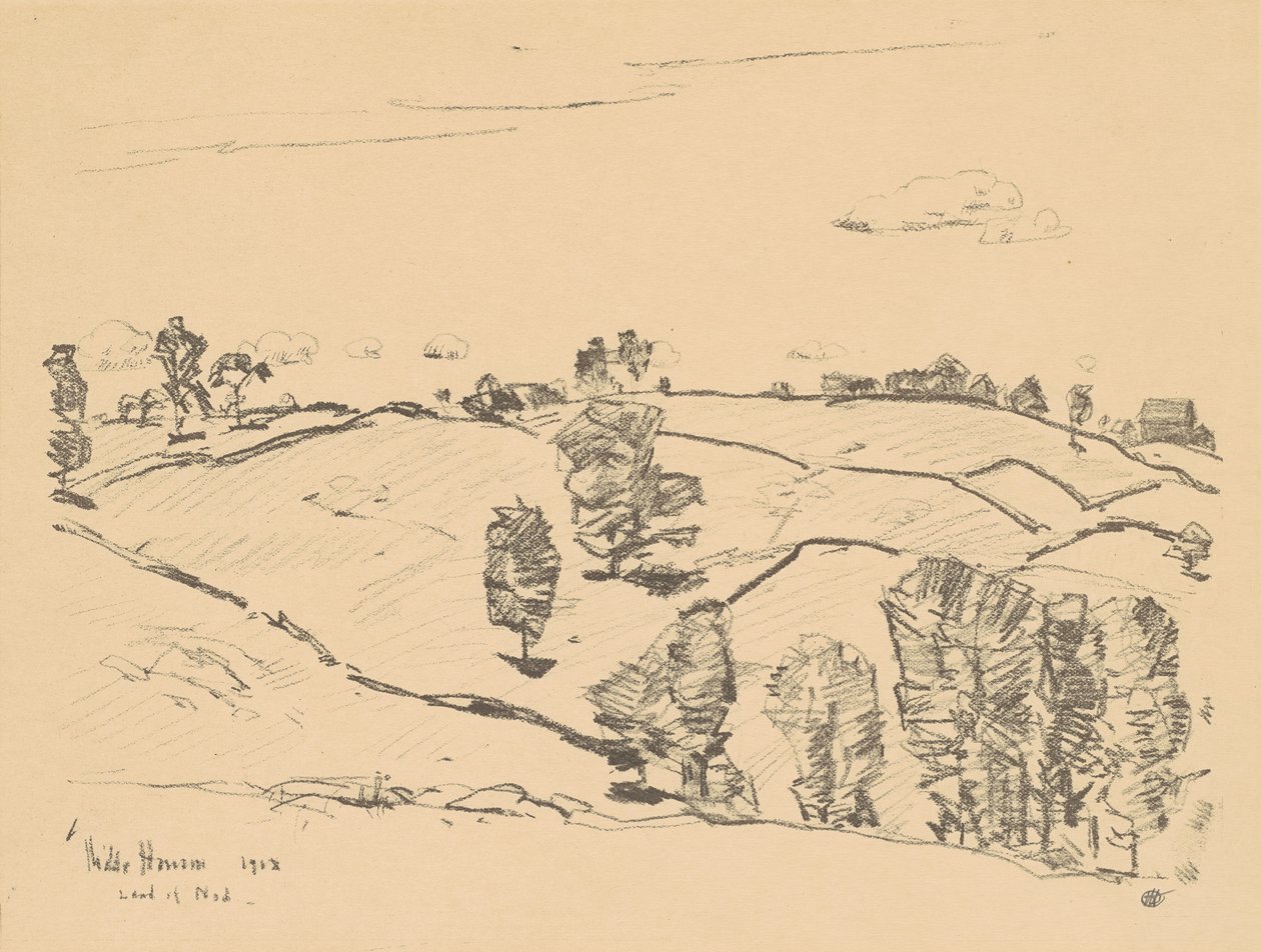 Kamienne Ogrodzenia, Kraina Nod, 1918. autorstwa Frederick Childe Hassam