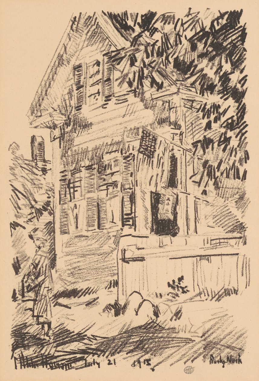 Flaga służbowa, 1918. autorstwa Frederick Childe Hassam