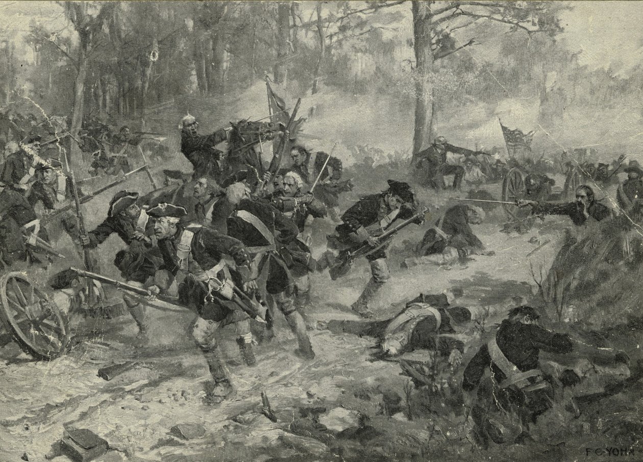 Bitwa pod Eutaw Springs, 1903 autorstwa Frederick Coffay Yohn