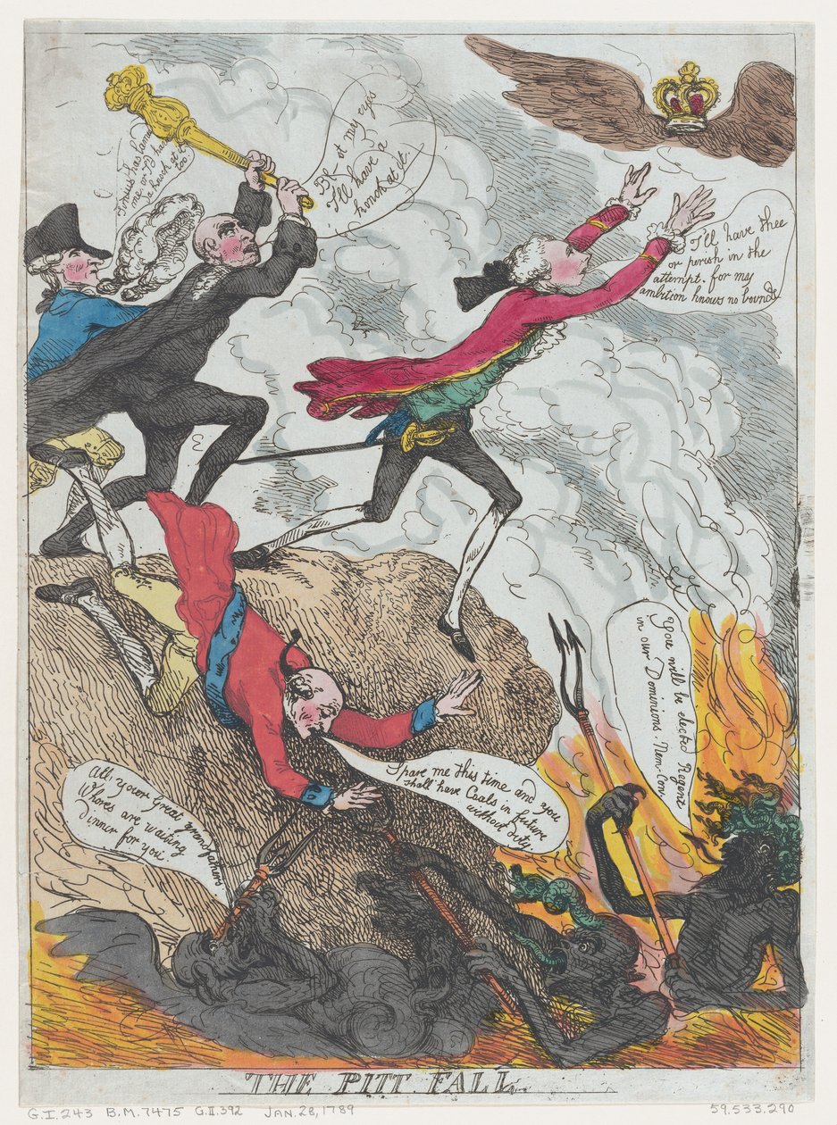 Upadek Pitta, styczeń 1789 r. autorstwa Frederick George Byron