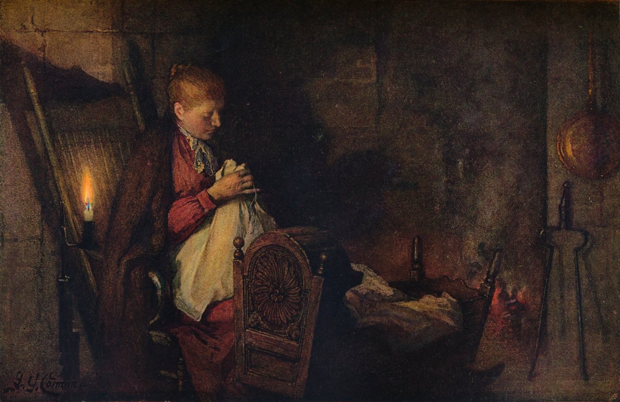 Praca i obserwacja, c1899 autorstwa Frederick George Cotman
