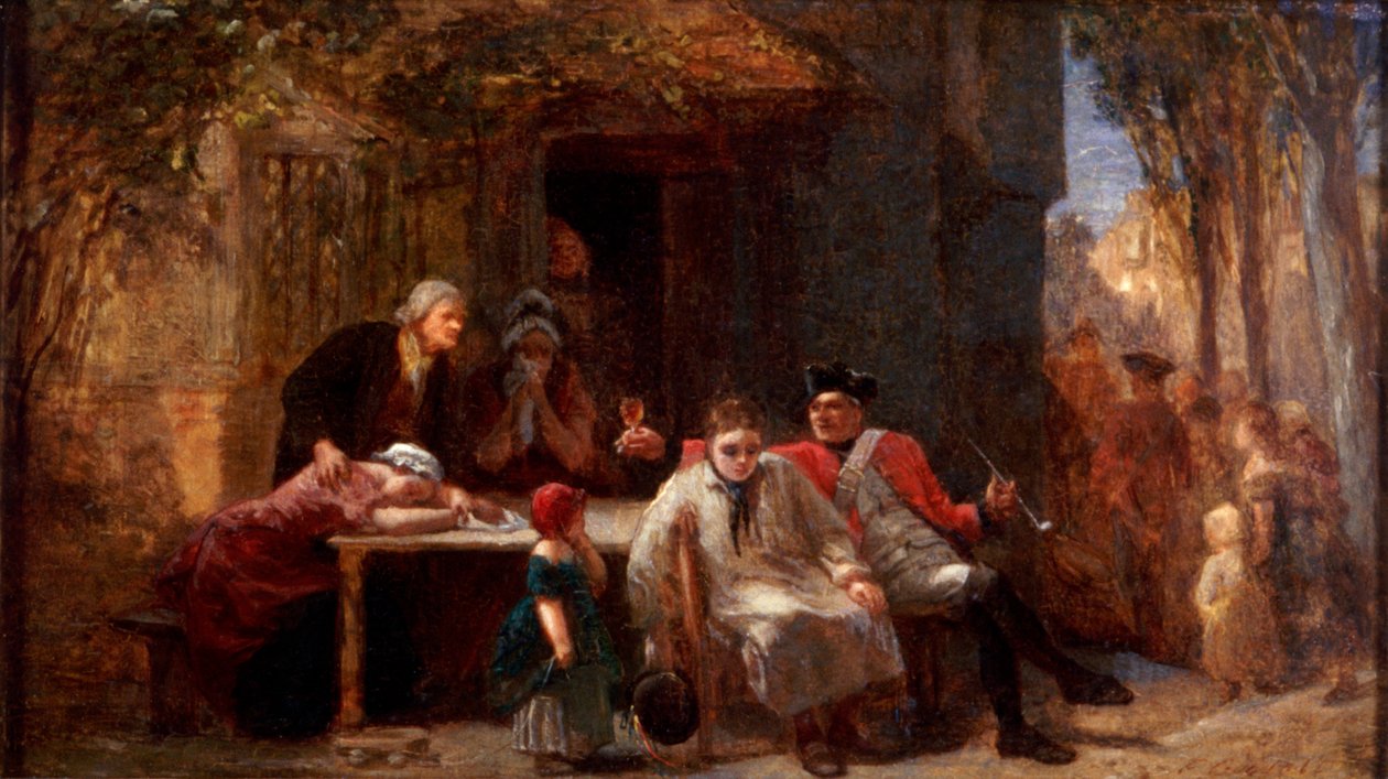 „Pobór”, 1851 autorstwa Frederick Goodall