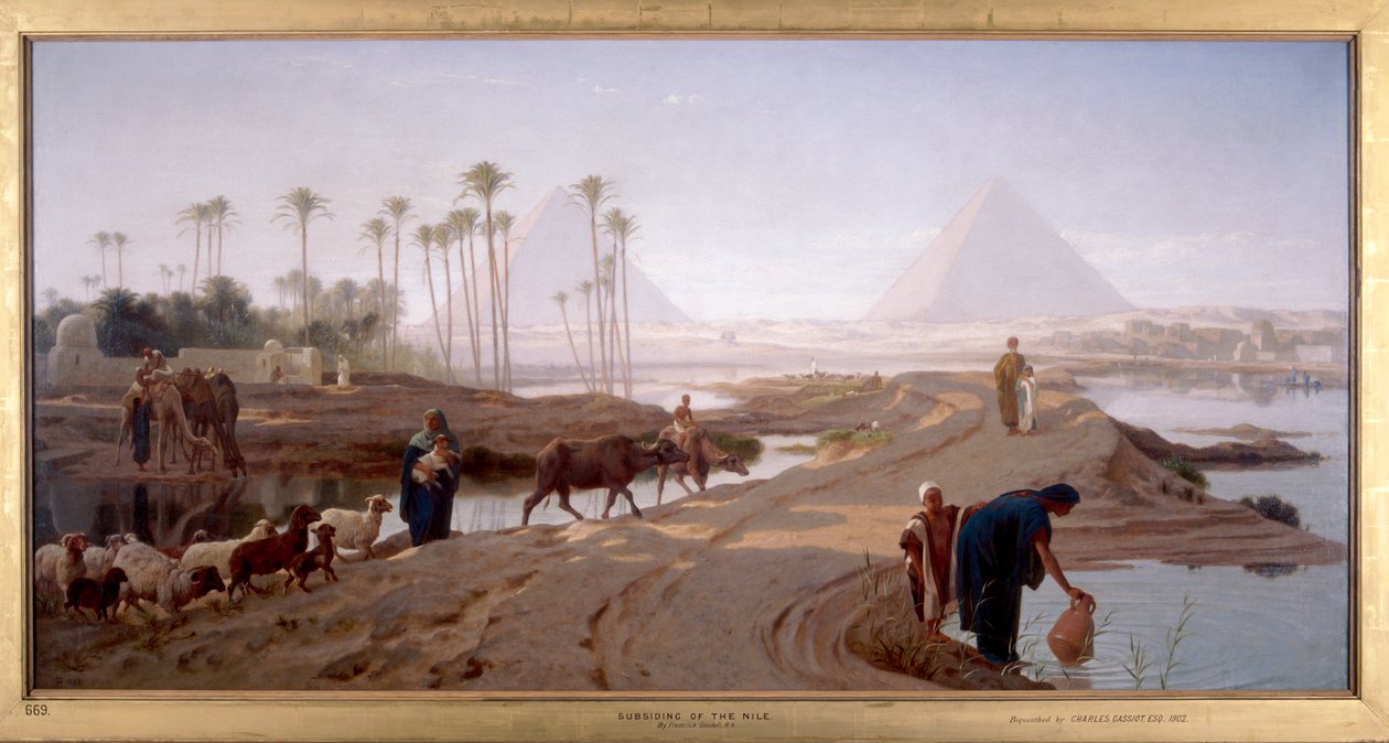 „Opadanie Nilu”, 1873 autorstwa Frederick Goodall