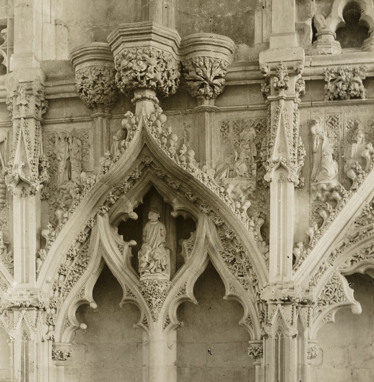 Katedra w Ely: Lady Chapel, szczegóły autorstwa Frederick H. Evans