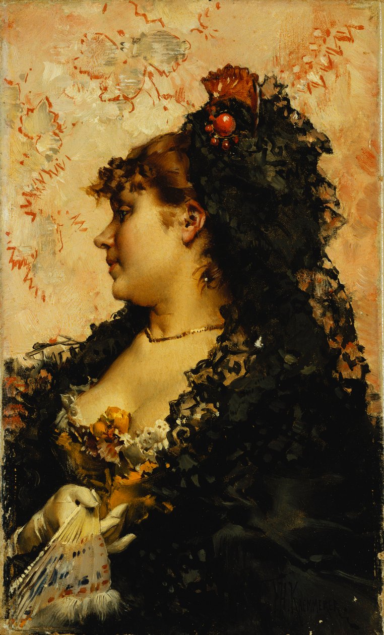 Hiszpańska piękność, autorstwa Frederick Hendrick Kaemmerer