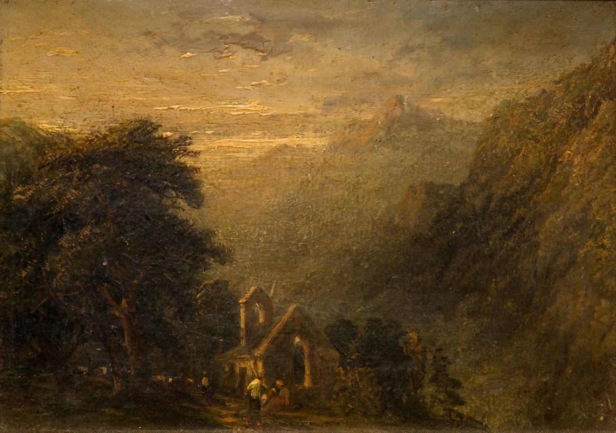 Opactwo Valle Crucis, Llangollen, 1840. autorstwa Frederick Henry Henshaw