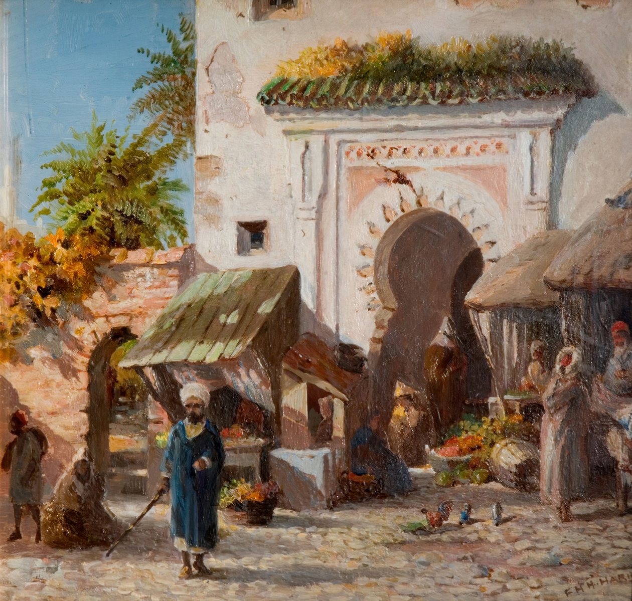 W Tangerze, 1880 r. autorstwa Frederick Henry Howard Harris
