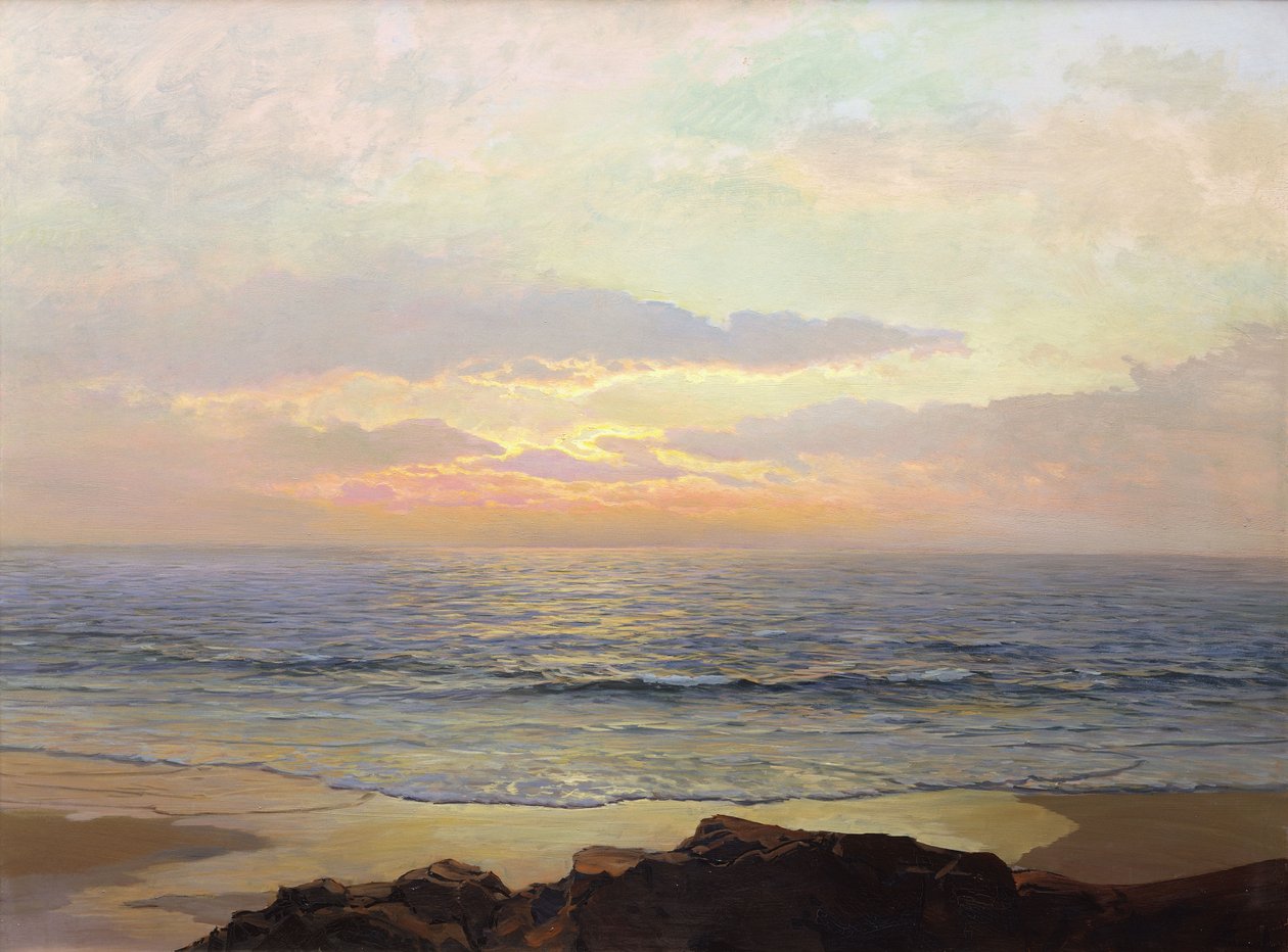 Spokojny zachód słońca autorstwa Frederick Judd Waugh