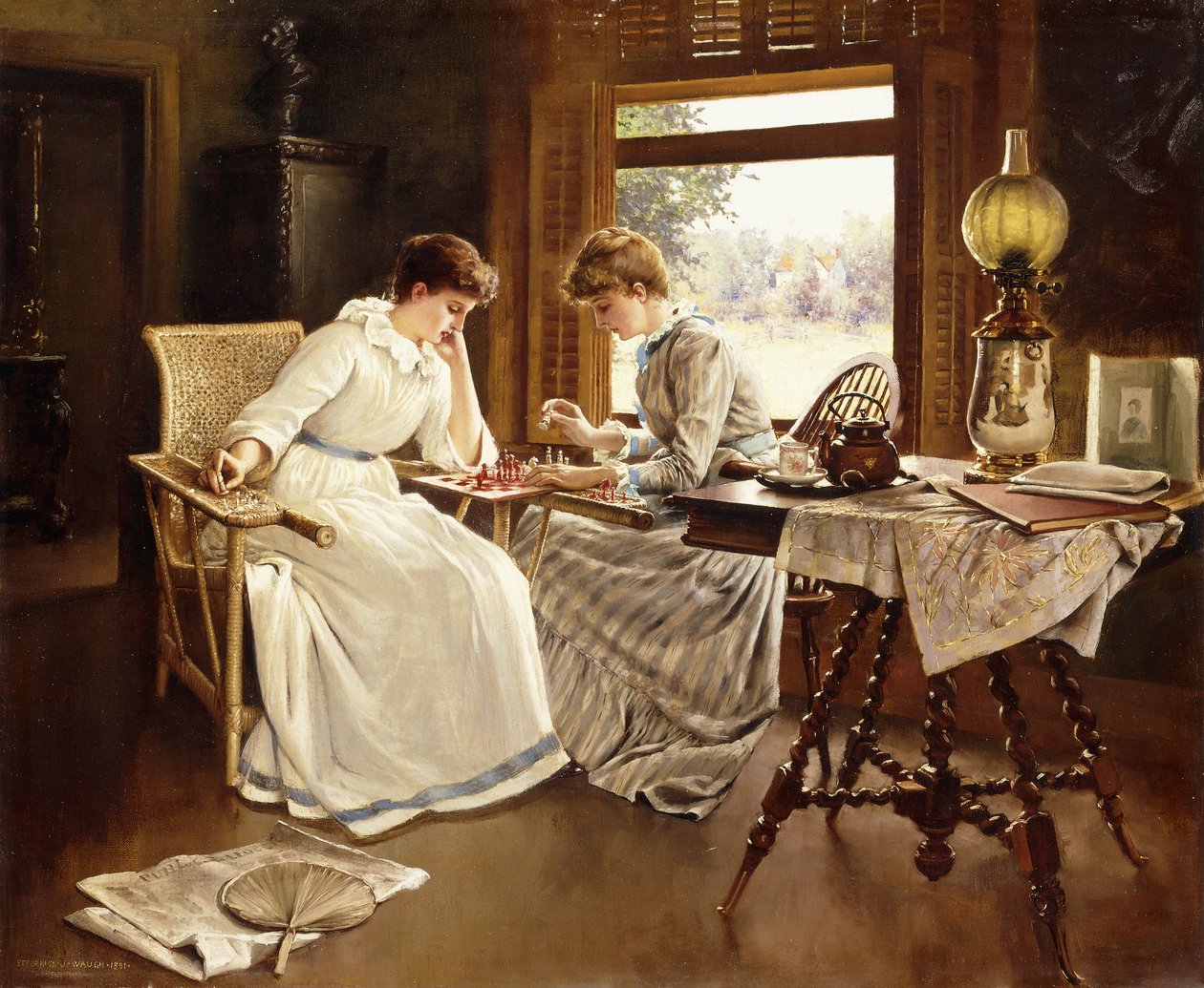 Szachiści autorstwa Frederick Judd Waugh