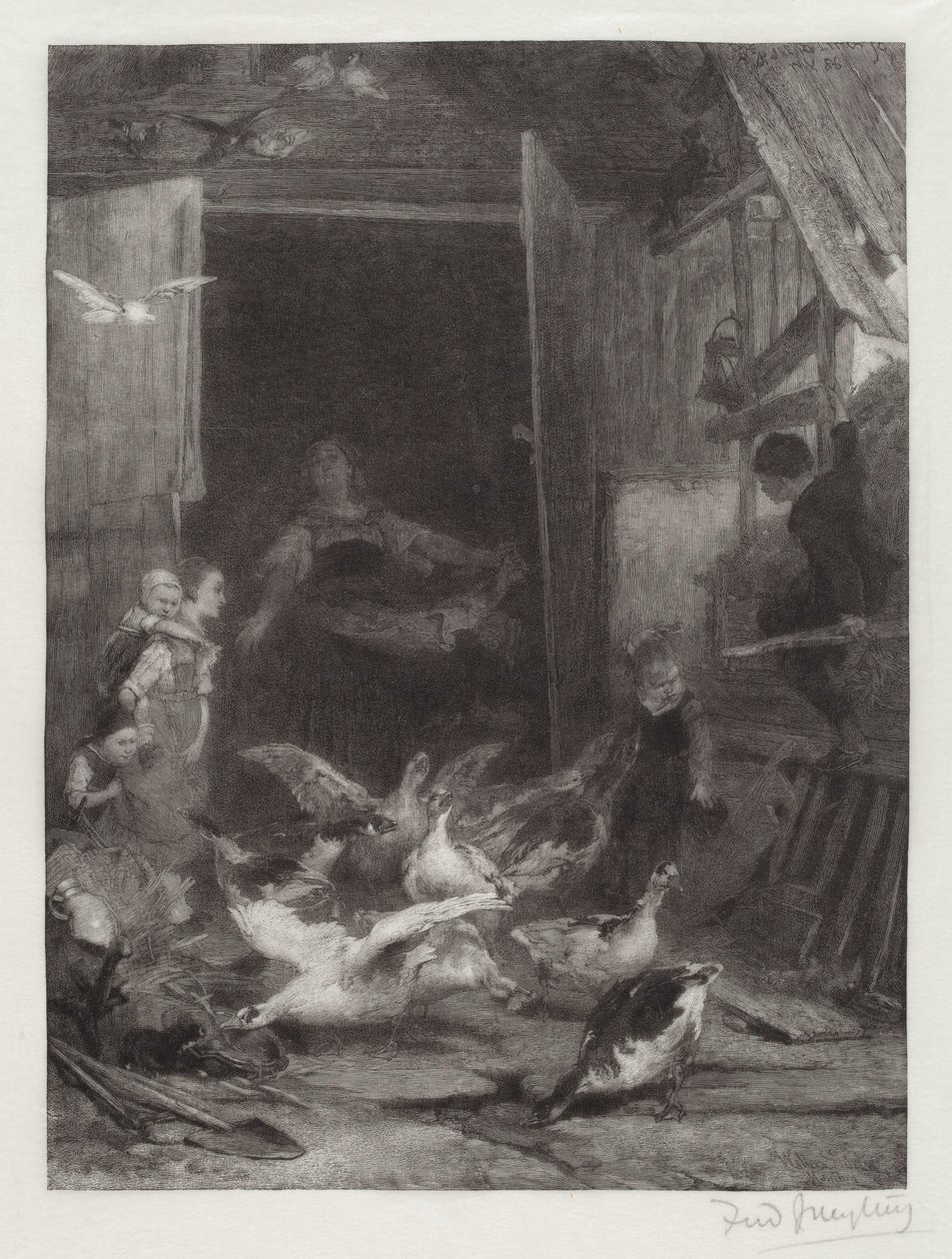 Bez tytułu (Scena na farmie) autorstwa Frederick Juengling