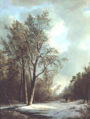 Zimowa scena autorstwa Frederick Marianus Kruseman