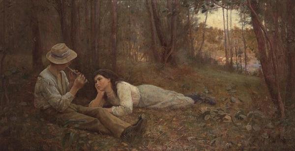 Flecista autorstwa Frederick McCubbin