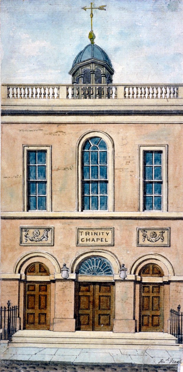 Kaplica Trójcy, Conduit Street, Westminster, Londyn, 1801. autorstwa Frederick Nash