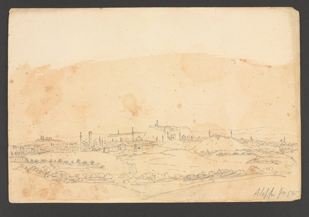 Aleppo z SW, Syria autorstwa Frederick Peter Layard