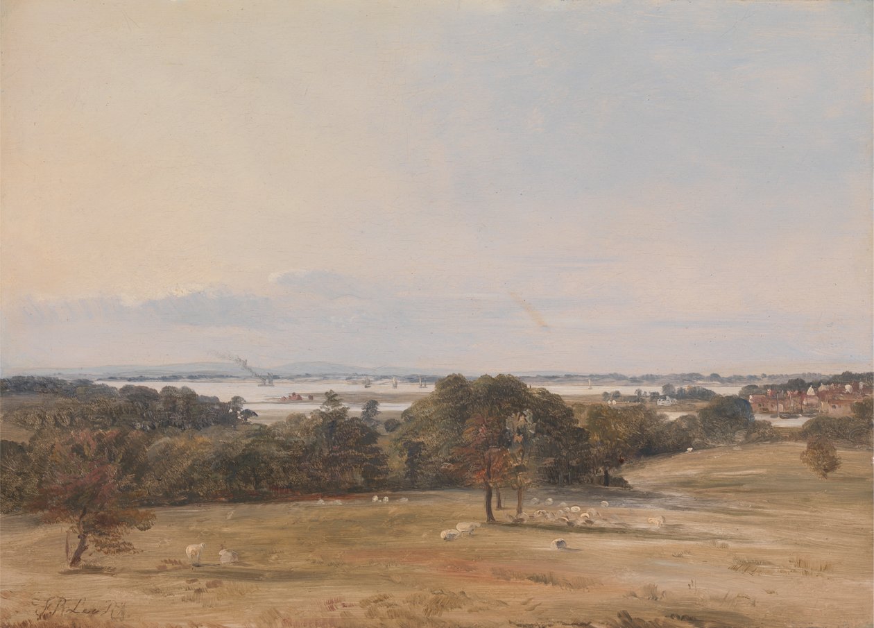 Southampton Water, niedaleko Hamble autorstwa Frederick Richard Lee