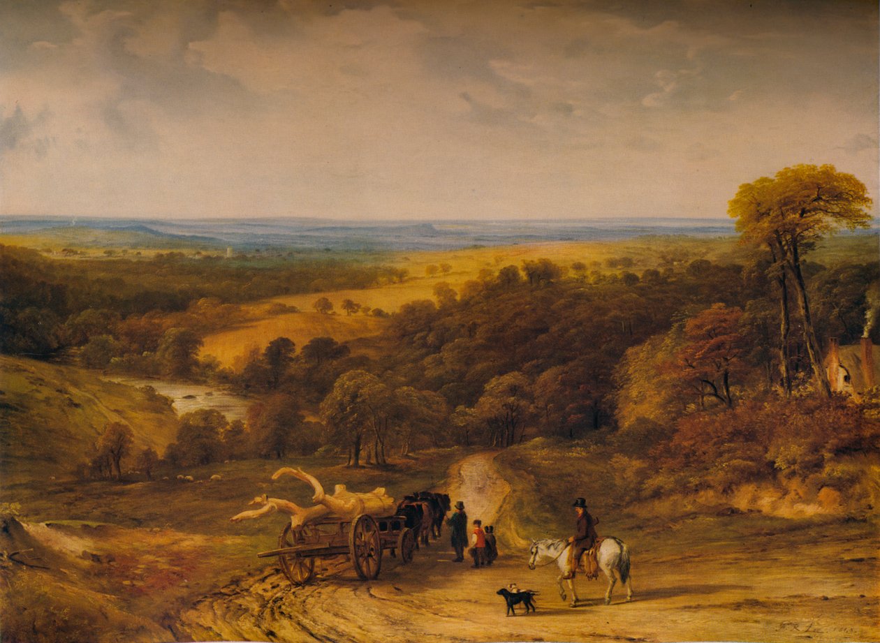 Zobacz w pobliżu Crediton, Devon, 1843 autorstwa Frederick Richard Lee