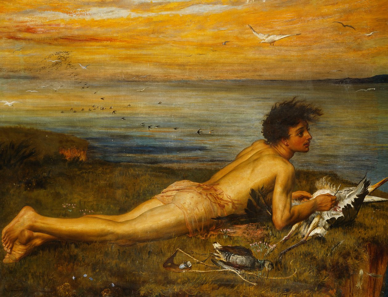 Wynalazca żagli, 1877 autorstwa Frederick Smallfield