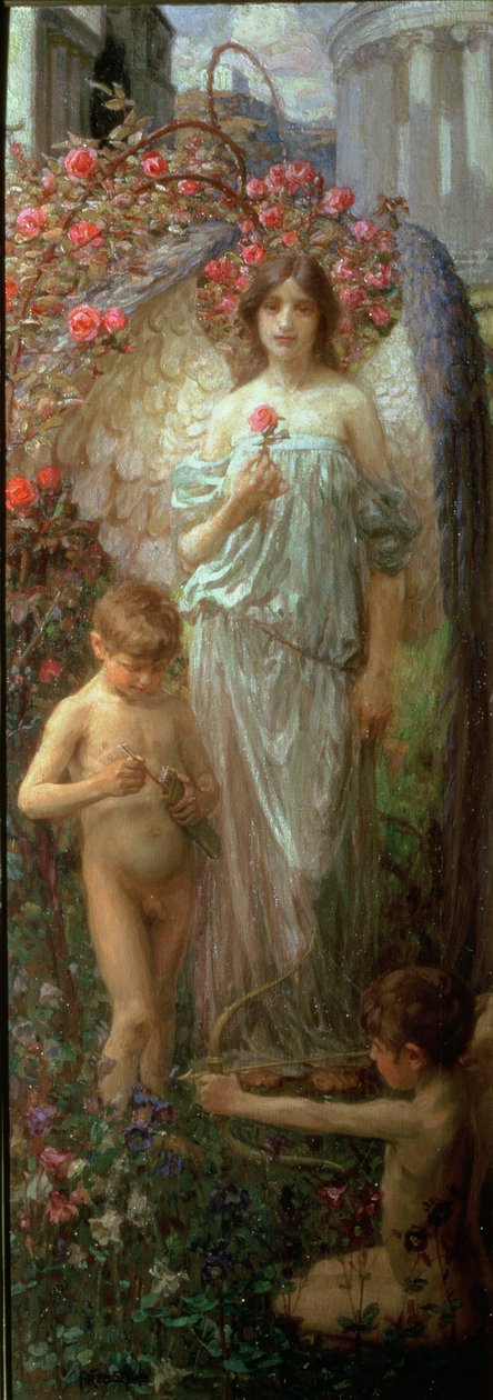 Duch jest (olej na panelu) autorstwa Frederick Stead