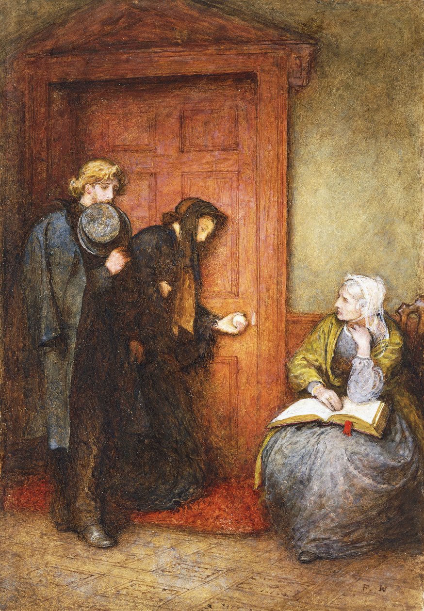 U drzwi chorych, autorstwa Frederick Walker