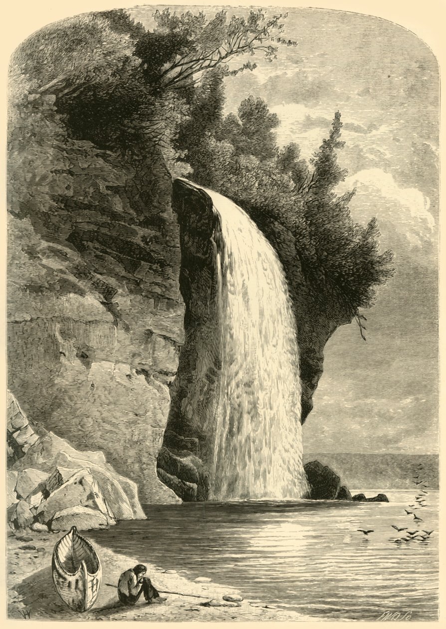 „Srebrna Kaskada”, 1872. autorstwa Frederick William Quartley
