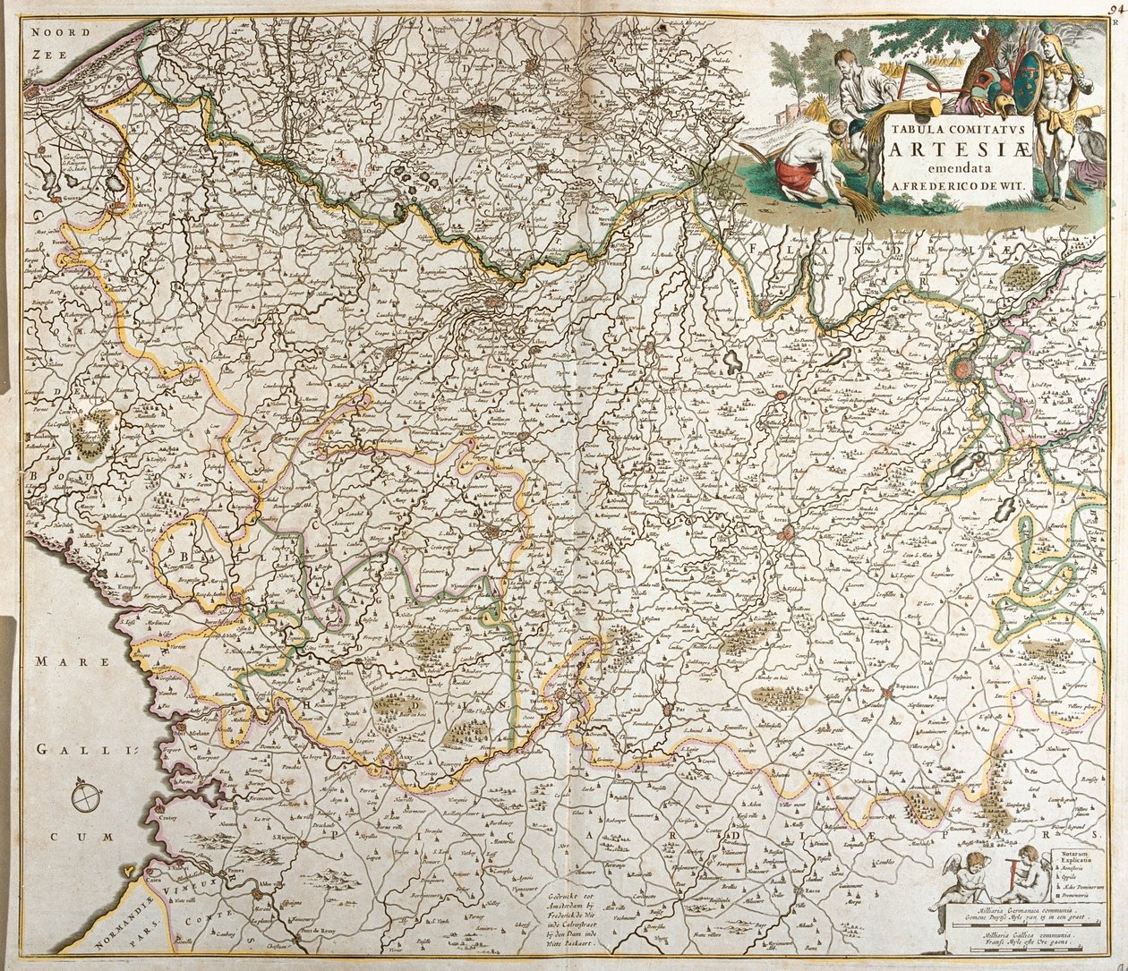Belgia, N autorstwa Frederick de Wit