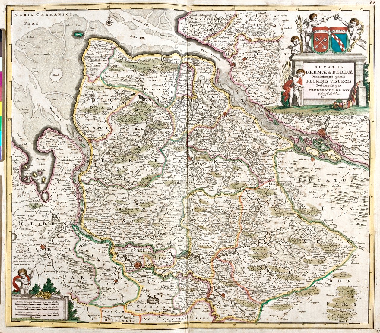 Dolna Saksonia, Brema, Hamburg, Niemcy autorstwa Frederick de Wit