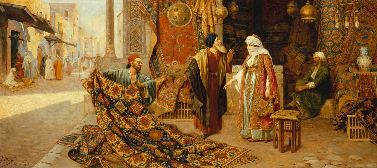 Kupiec dywanów, autorstwa Frederico Ballesio