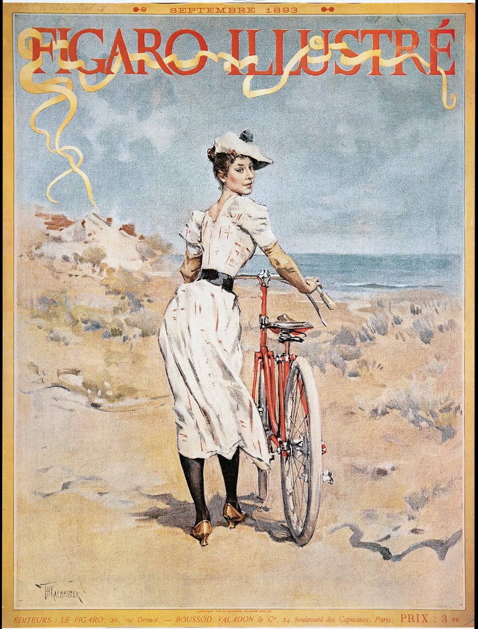 Plakat reklamujący "Figaro Illustre", 1893 r. autorstwa Frederik Hendrik Kaemmerer