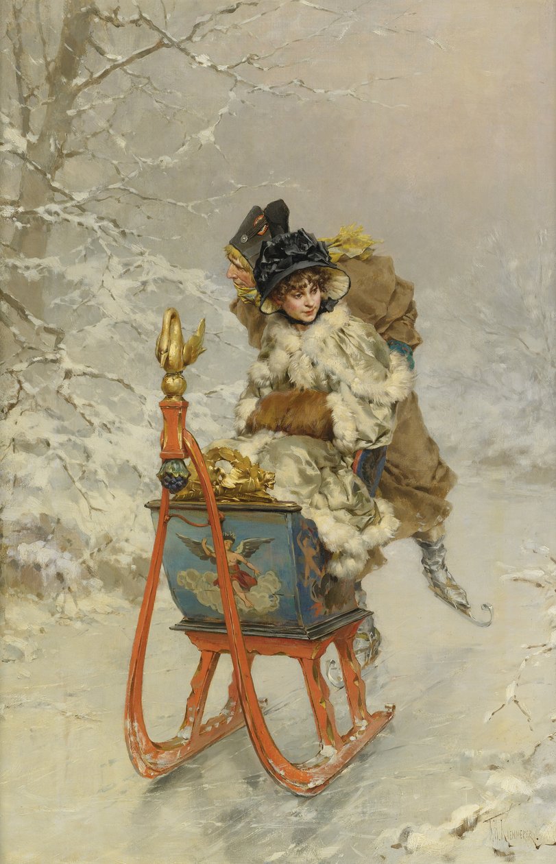 Kulig autorstwa Frederik Hendrik Kaemmerer