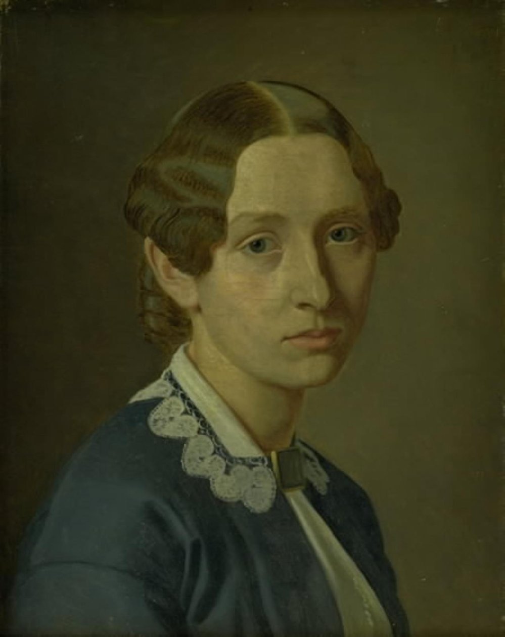 Thomasine Ludvigne Vermehren, z domu Grüner, żona artysty autorstwa Frederik Vermehren