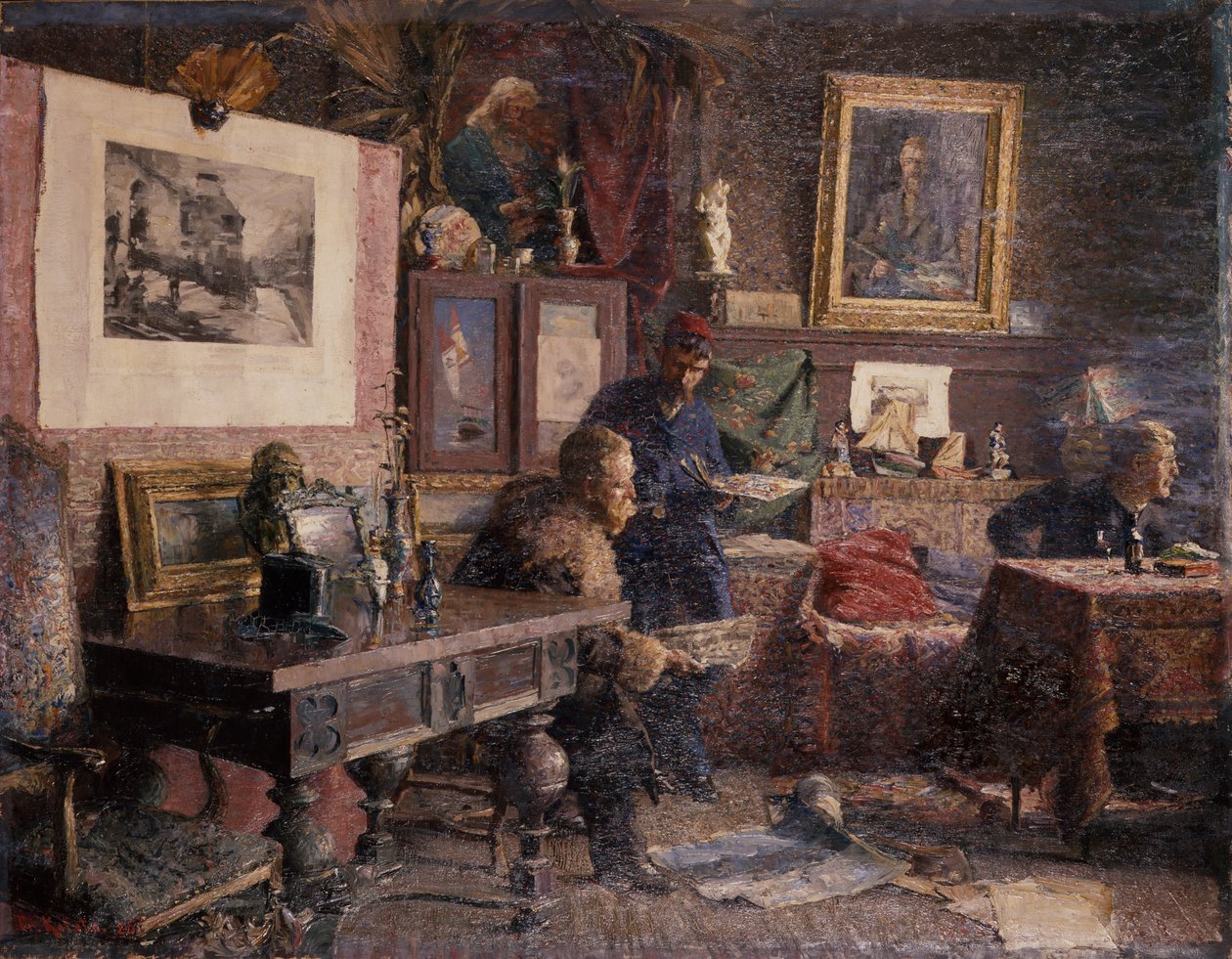 Studio (malarstwo) autorstwa Fredrik Kolstoe