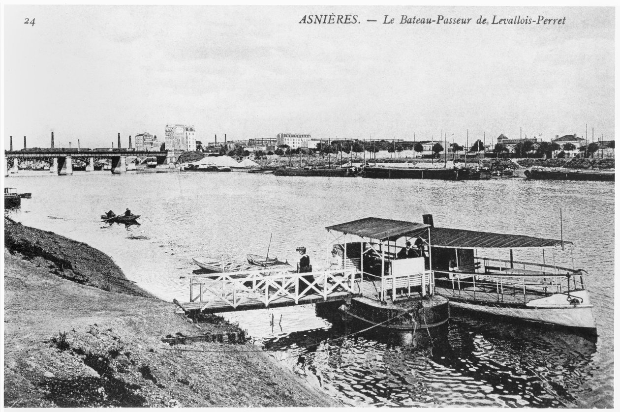 Asnieres, prom w Levallois-Perret, ok. 1900 autorstwa French Photographer