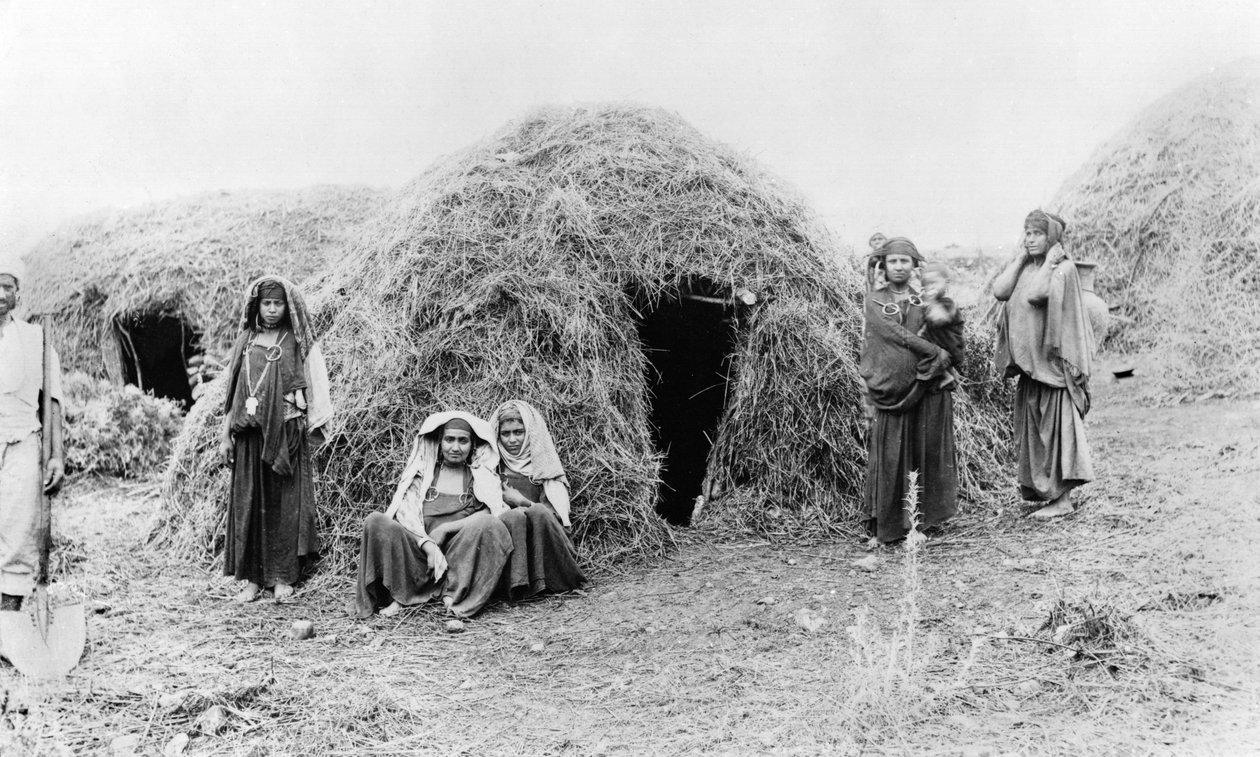 Wioska Berberów pod Tunisem, ok. 1900 autorstwa French Photographer