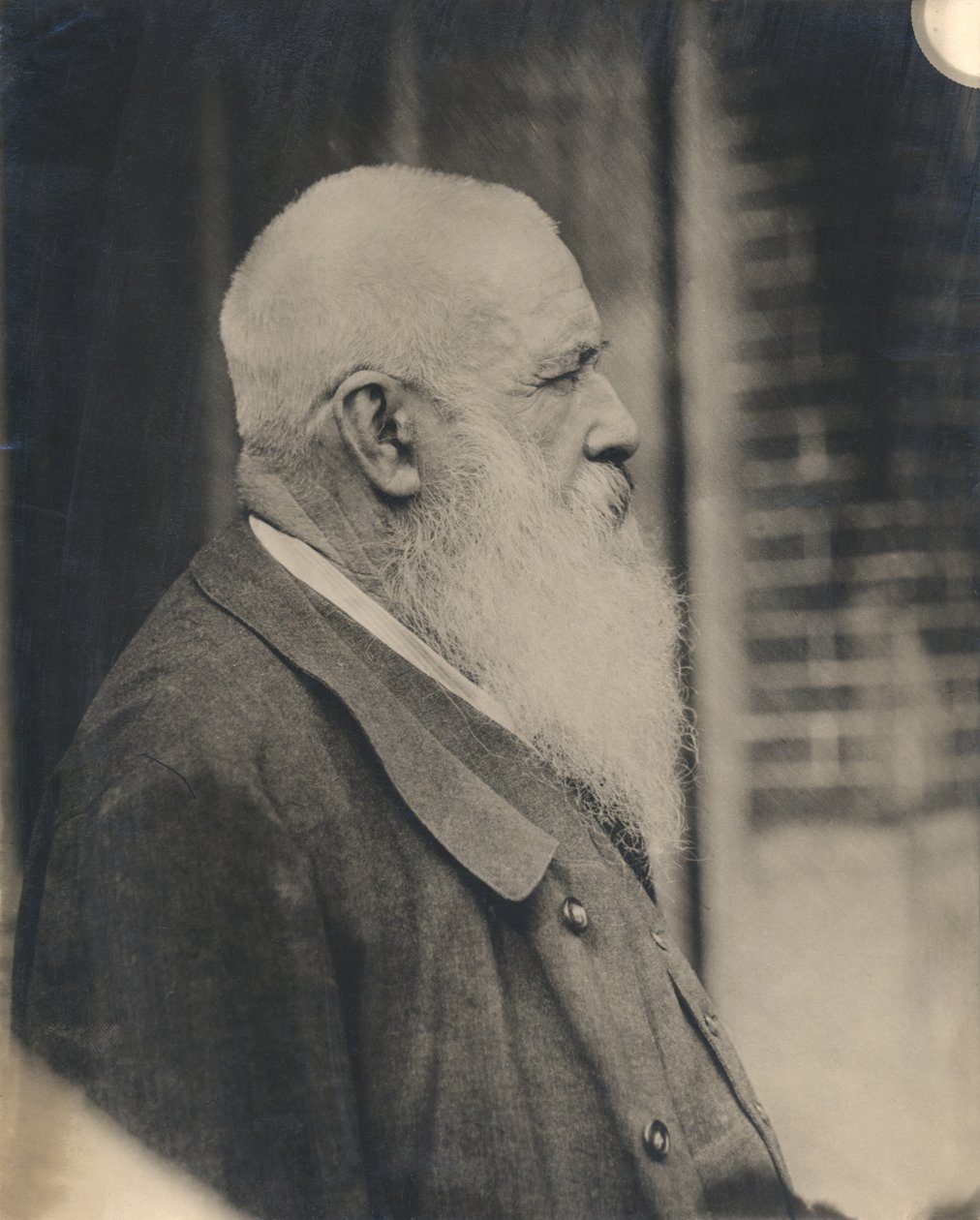 Claude Monet (1841-1926) początek XX wieku (odbitka żelatynowo-srebrowa) autorstwa French Photographer