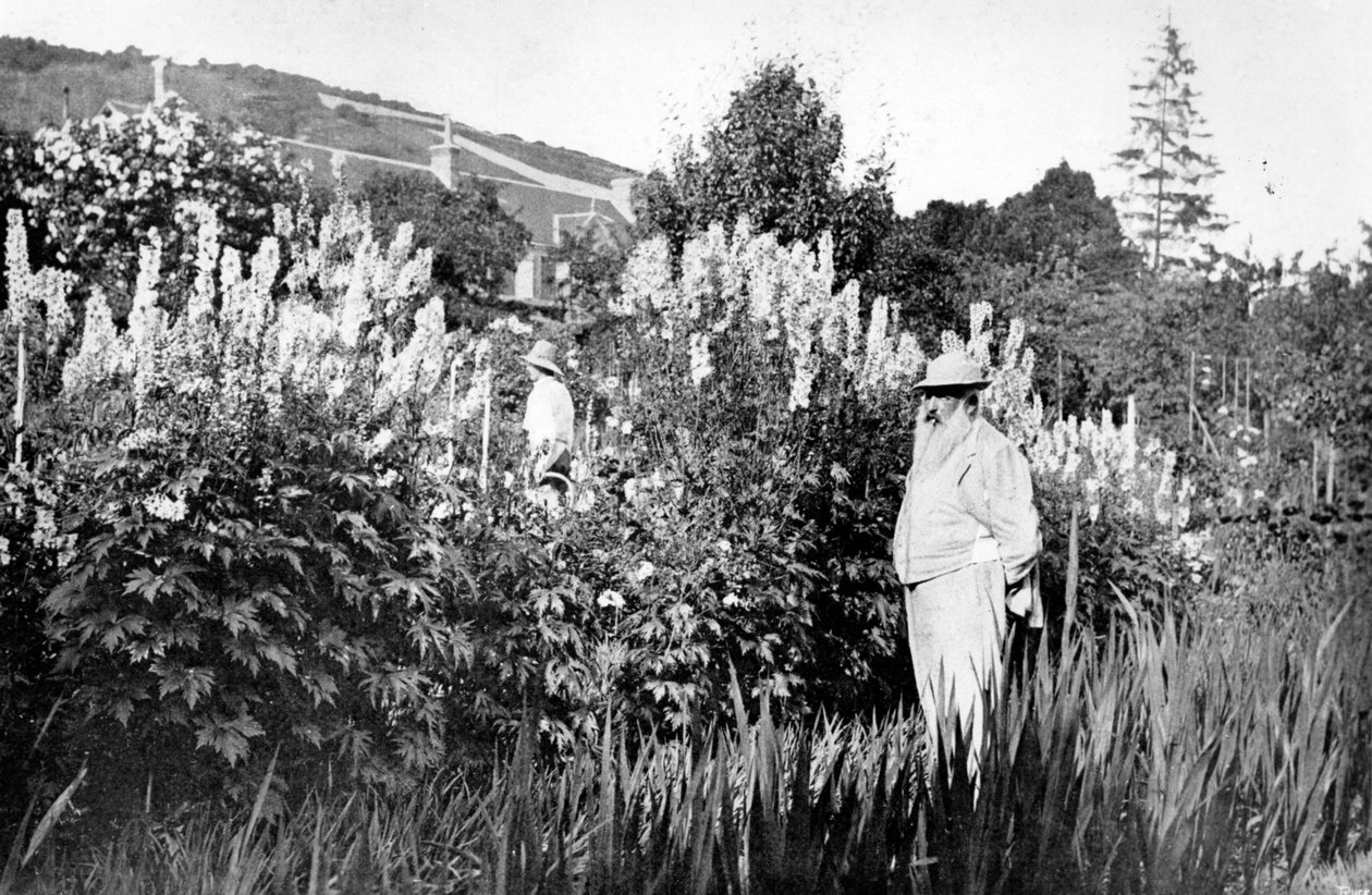 Claude Monet w Giverny, 1908 autorstwa French Photographer