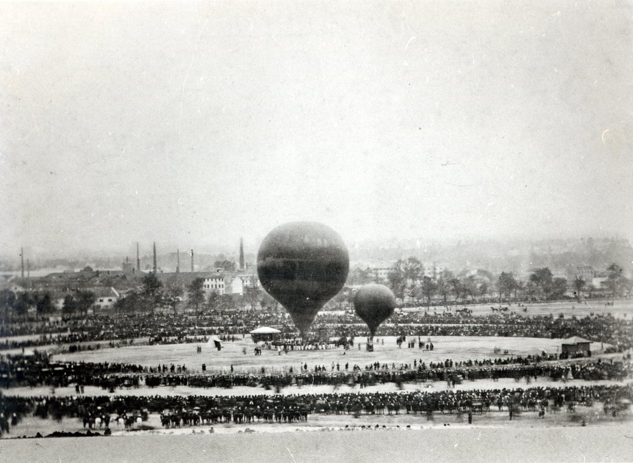 Wielki Balon Felixa Nadarsa w Paryżu, ok. 1863 r. autorstwa French Photographer