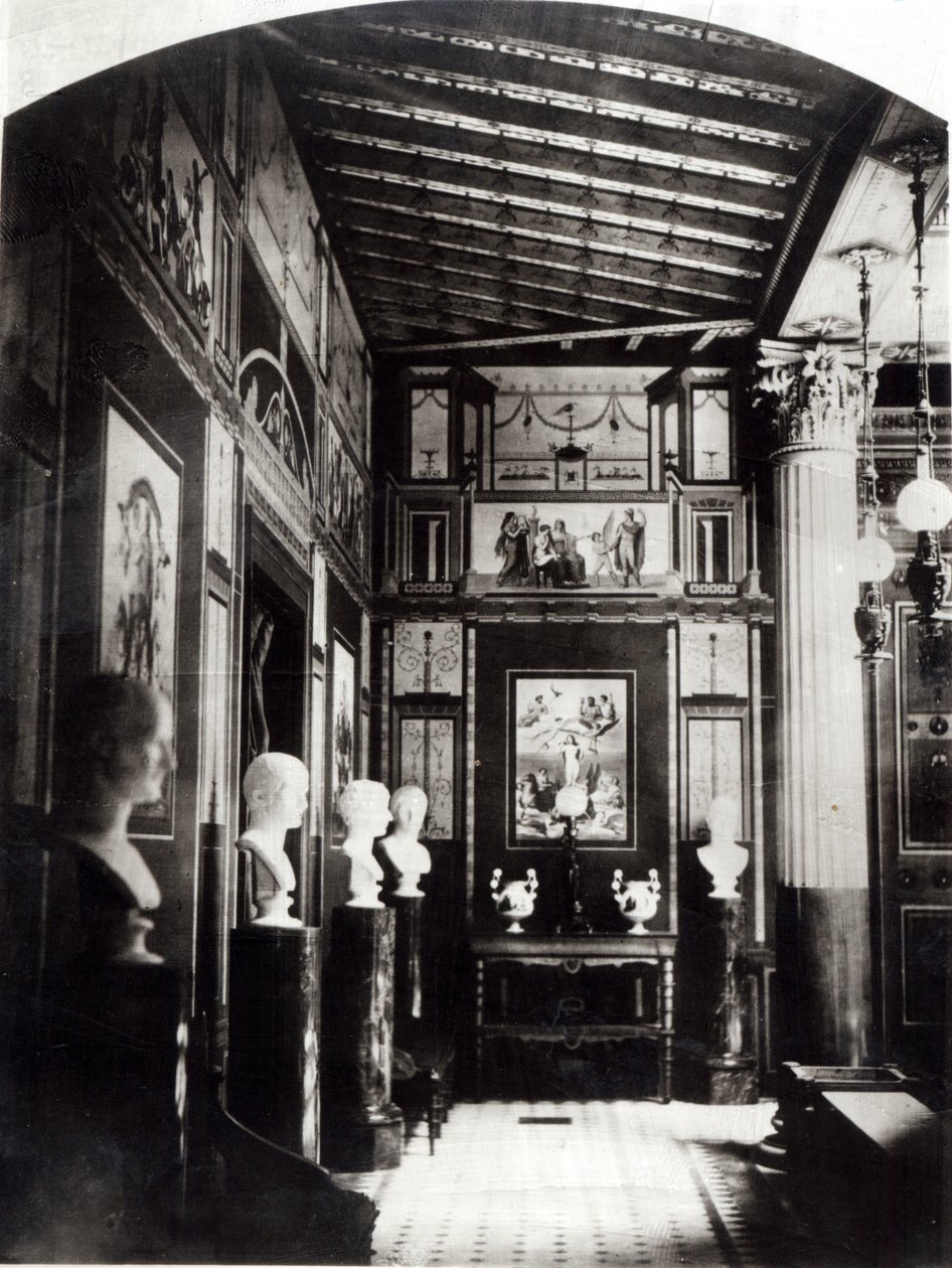 Wnętrze Pałacu Księcia Napoleona Pompejusza autorstwa French Photographer