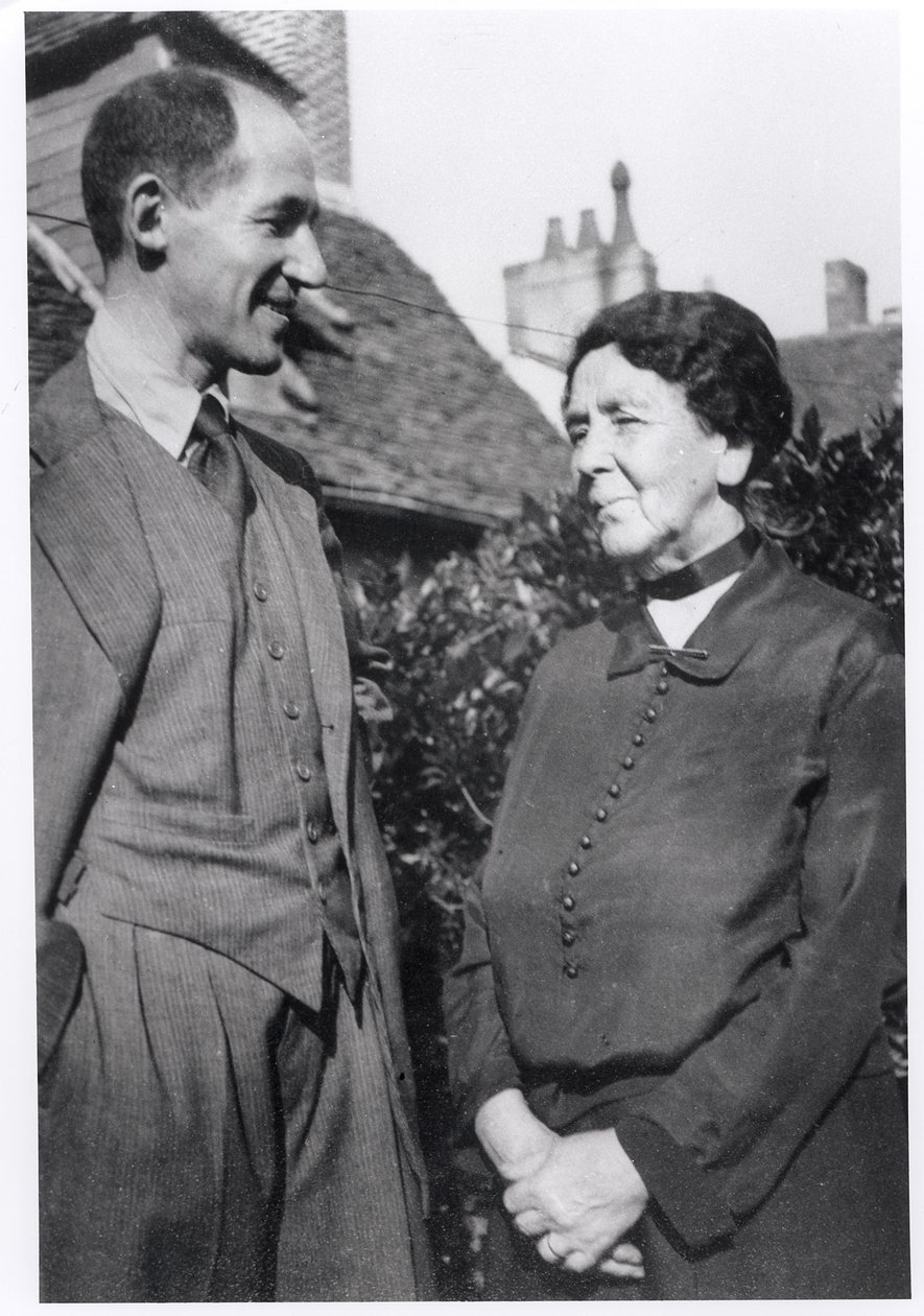 Marcel Jouhandeau (1888-1979) z matką, ok. 1931 autorstwa French Photographer