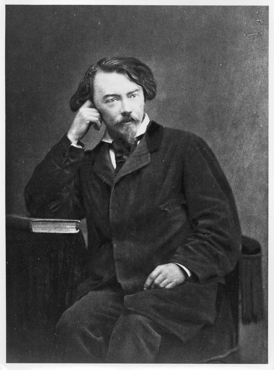 Portret hrabiego Auguste de Villiers de LIsle-Adam (1838-89) 1886 autorstwa French Photographer