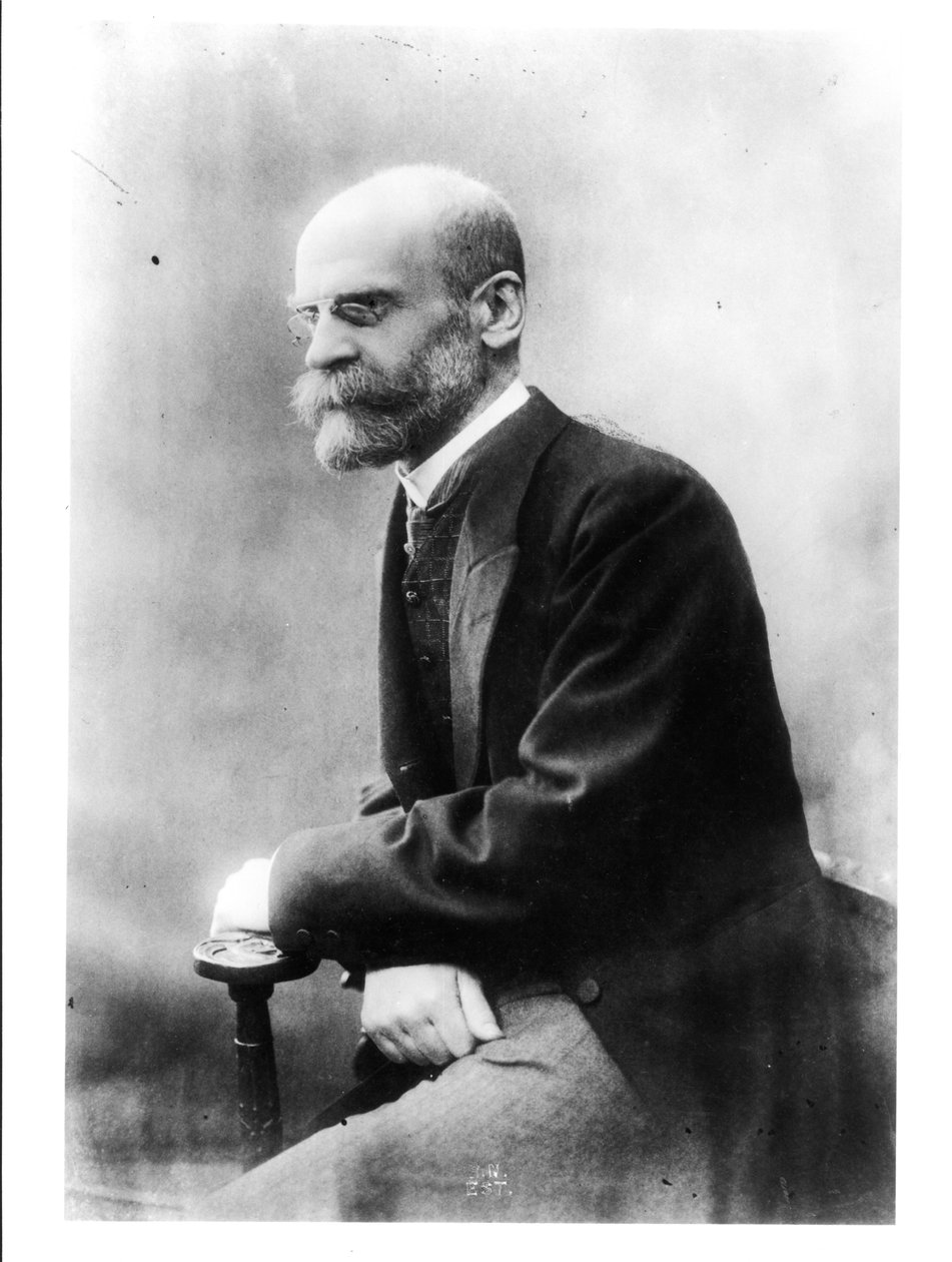 Portret Emile Durkheima (1858-1917) autorstwa French Photographer