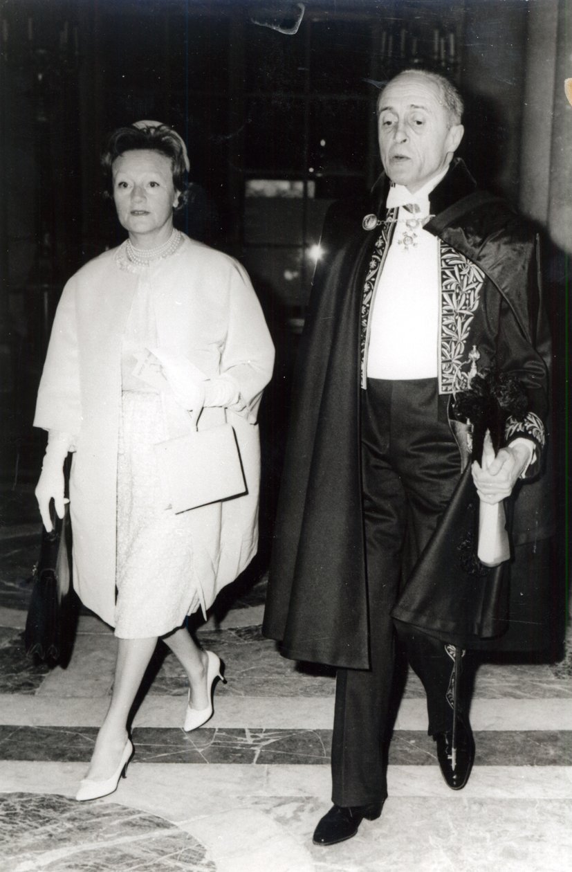 Rene Clair i jego żona Bronya Perlmutter, ok. 1960 autorstwa French Photographer
