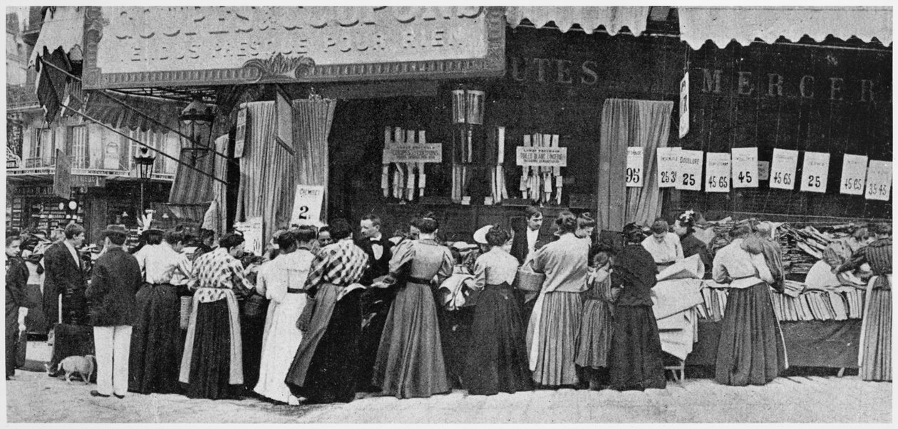 Wyprzedaże specjalne, ok. 1900 autorstwa French Photographer