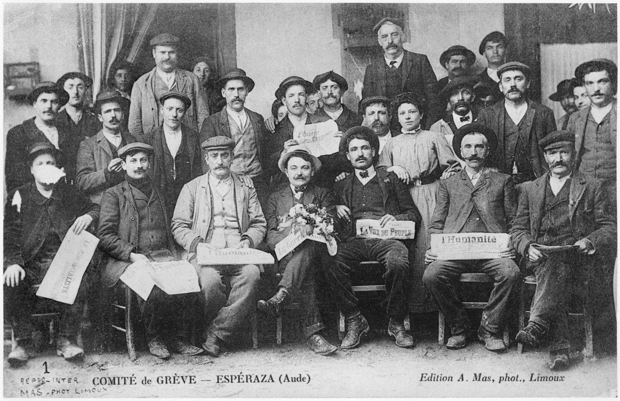 Komitet strajkowy w Esperazie, 1910 autorstwa French Photographer