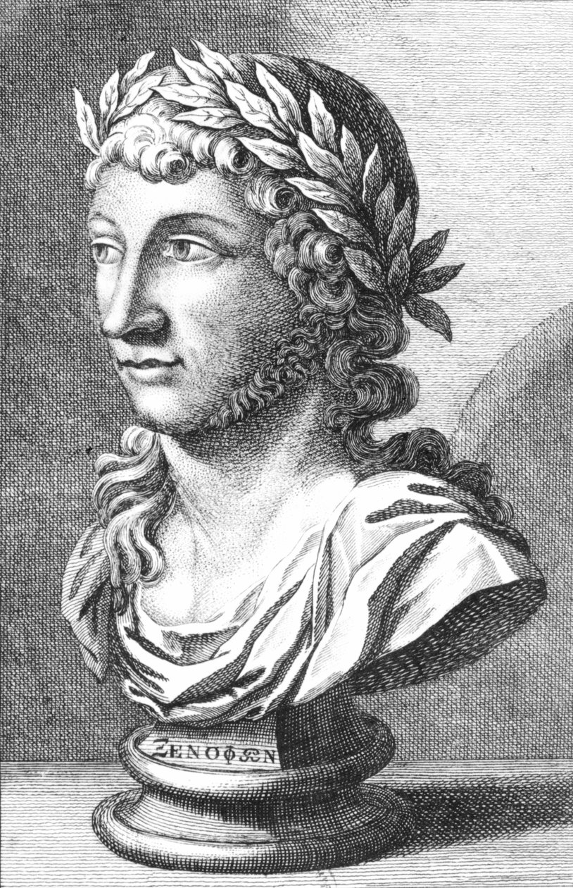 Popiersie Ksenofanesa (ok. 560-c.478 pne) autorstwa French School