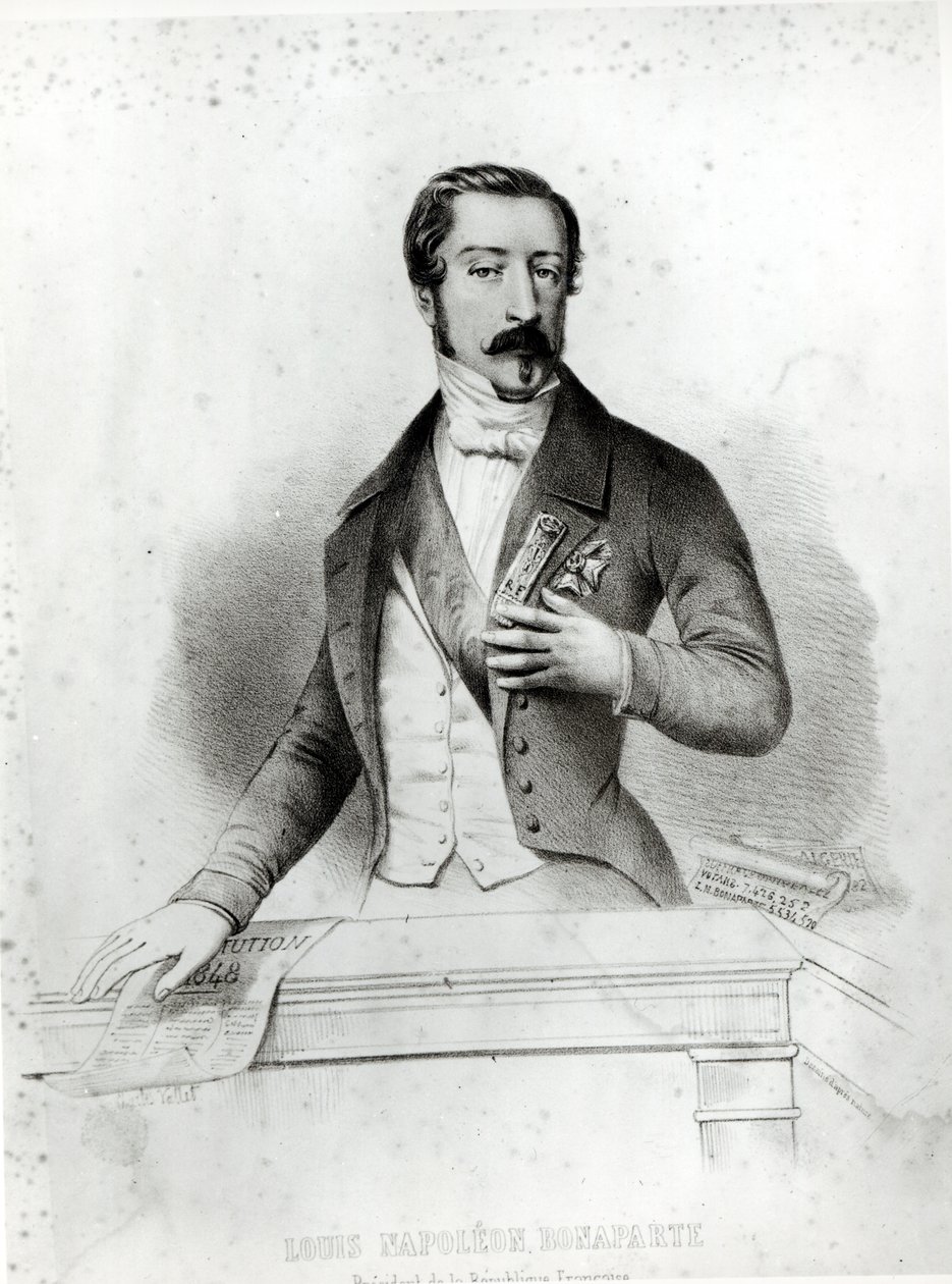 Karol Ludwik Napoleon Bonaparte (1808-73) Złożenie przysięgi na konstytucję z 1848 r. autorstwa French School