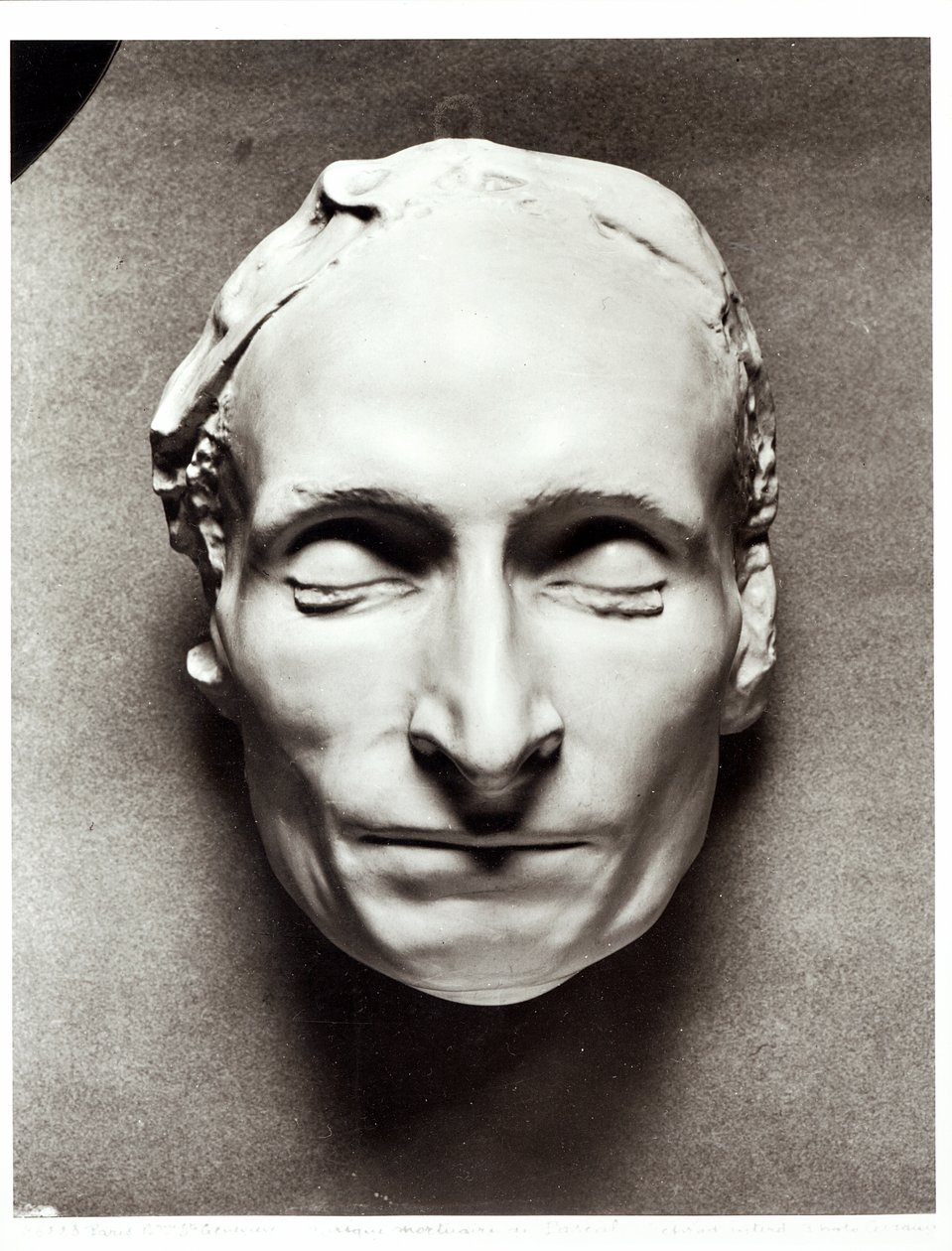 Блэйз Паскалийн үхлийн маск (1623-62) 1662 (гипс) поли autorstwa French School