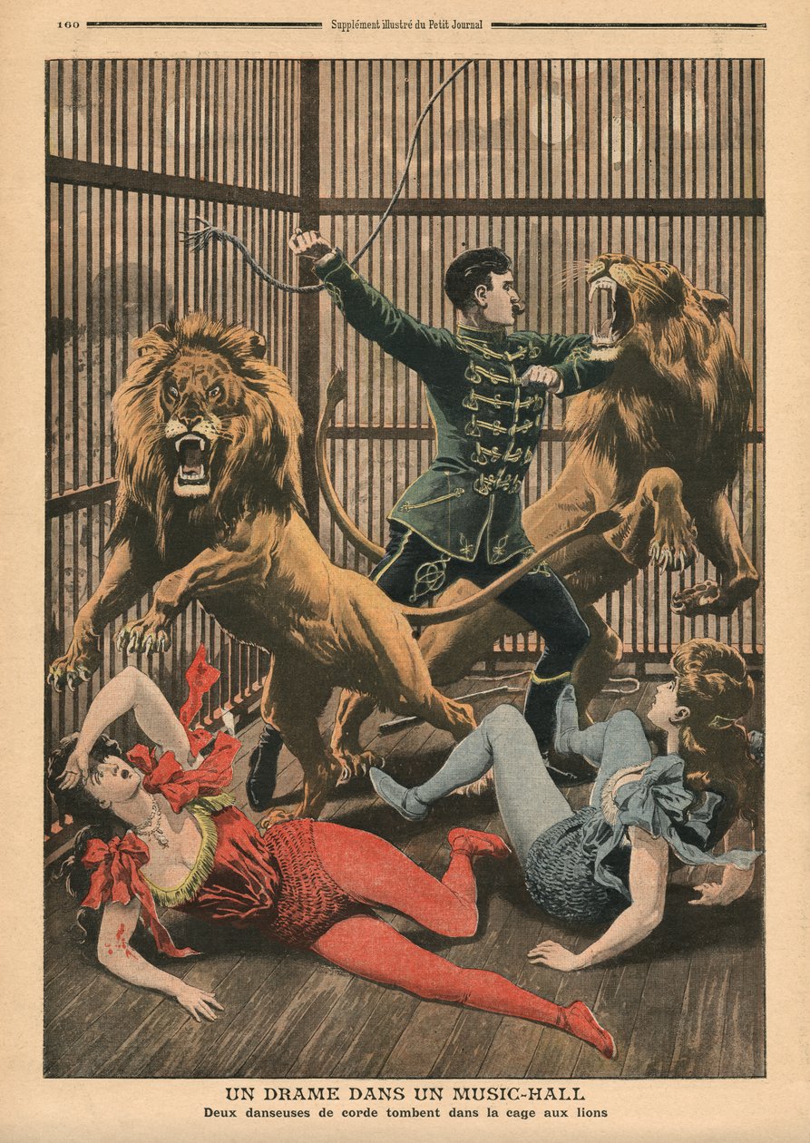 Dramat w sali muzycznej, ilustracja z „Le Petit Journal”, dodatek illustre, 19 maja 1907 autorstwa French School